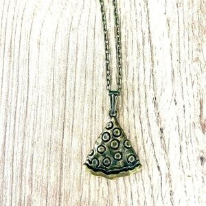 Pizza Slice Antique Style Unisex Necklace, NWT